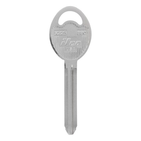 Hillman Automotive Universal Key Blank for B80 Double Sided for GM - Case of 10; Silver 5965462